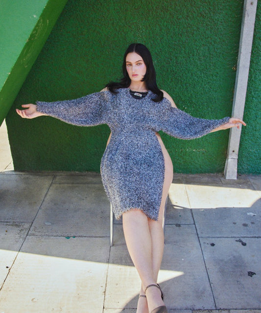 constructive sleeve KNIT dress_1