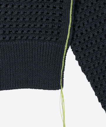 short mesh knit zip foodie – NKNIT