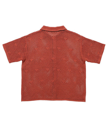 mesh♡ pattern KNIT shirt_14
