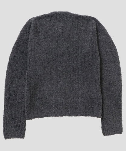 fluffy rib KNIT cardigan_12