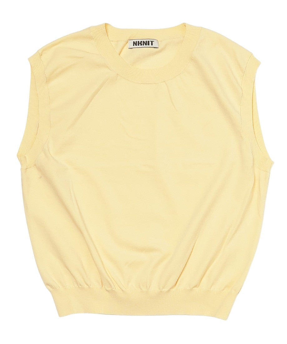 silk mix sleeveless KNIT_5