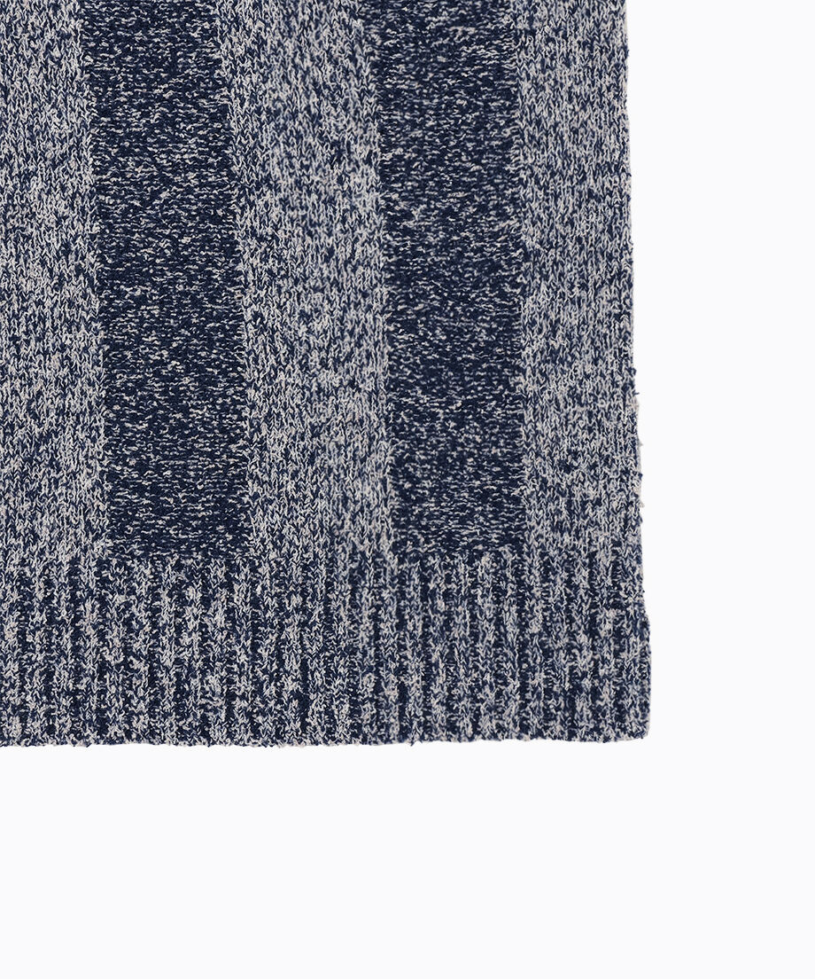 check stripe knit vest_12