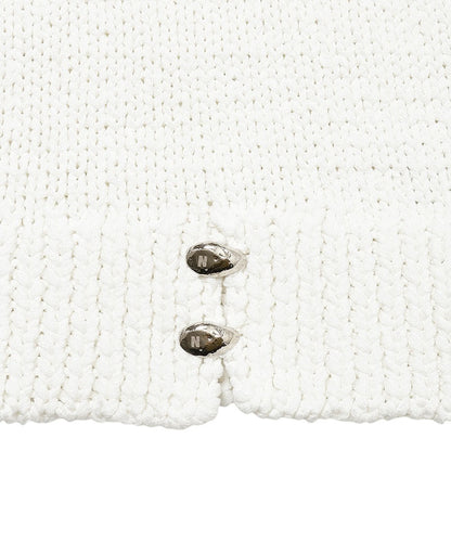 cord yarn V-neck KNIT vest_15