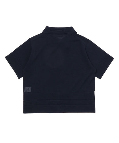 sheer wood button KNIT shirt_13