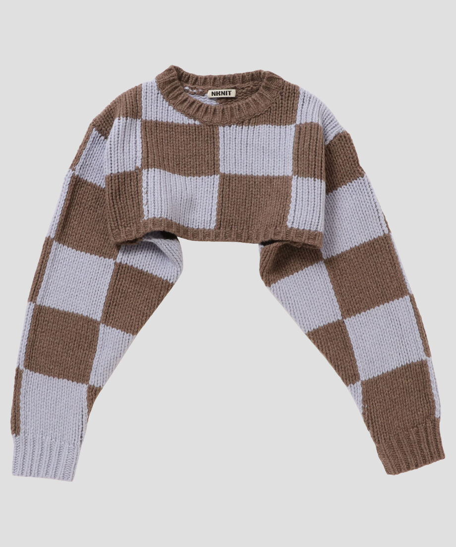 short checkered KNIT_4