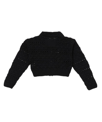 crochet KNIT zip cardigan_21