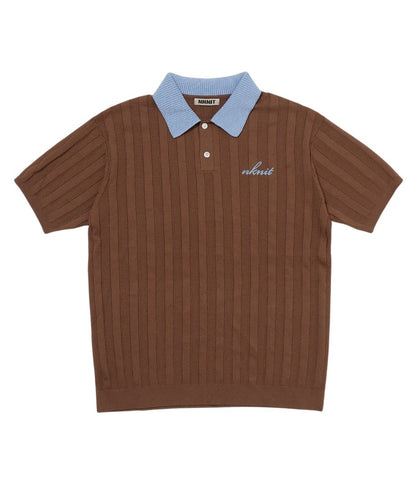 mix gauge logo KNIT shirts_5