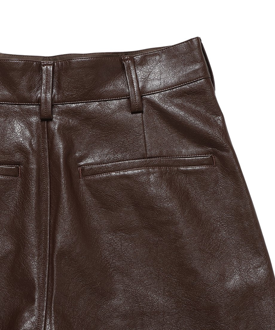 vegan leather short pants_16