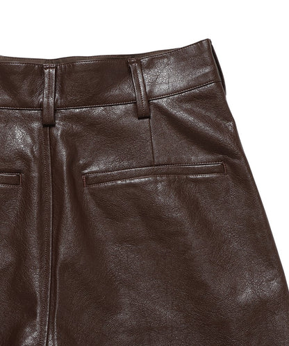 vegan leather short pants_16