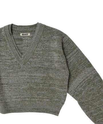 V-neck mix color KNIT – NKNIT