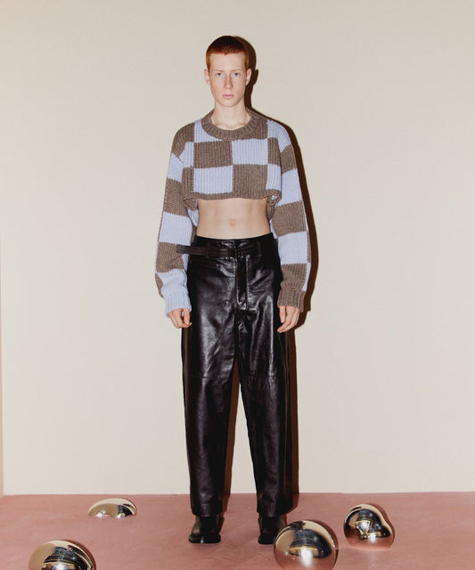 short checkered KNIT_1