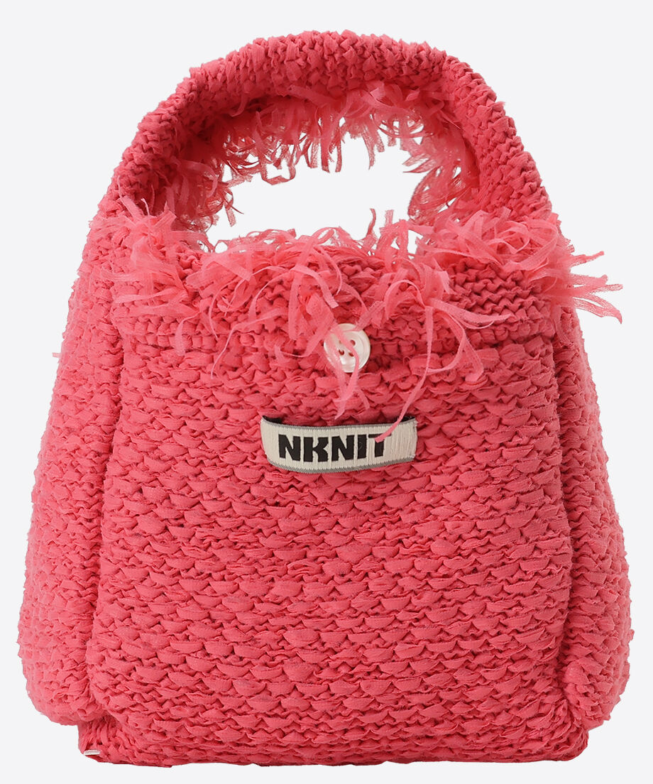 fringe knit hand bag_7