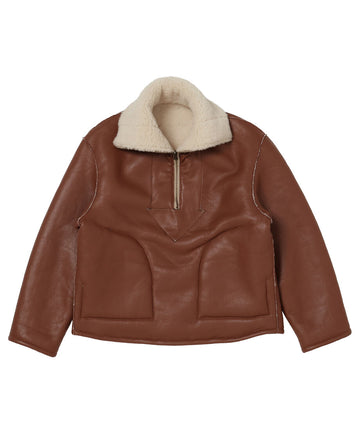 vegan mouton half zip BIG – NKNIT