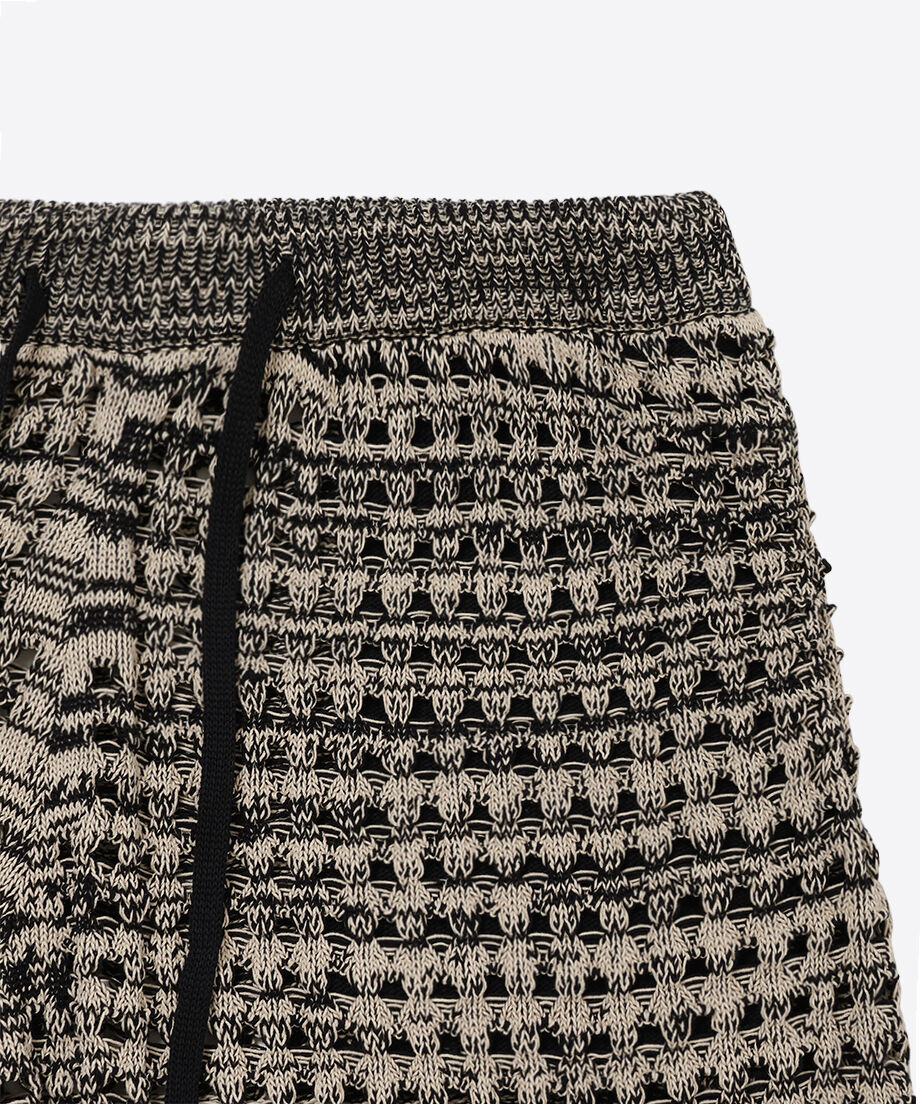 cotton mesh knit short pants_9