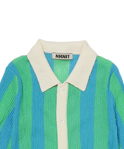 striped pattern KNIT shirts_14