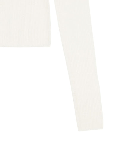 sheer wool henley neck KNIT_14