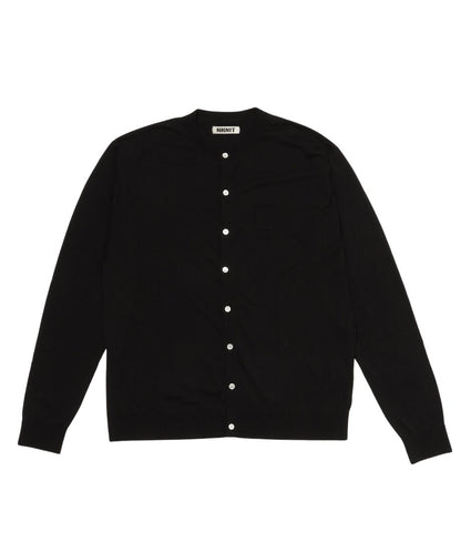 silk cotton crew neck KNIT cardigan_9