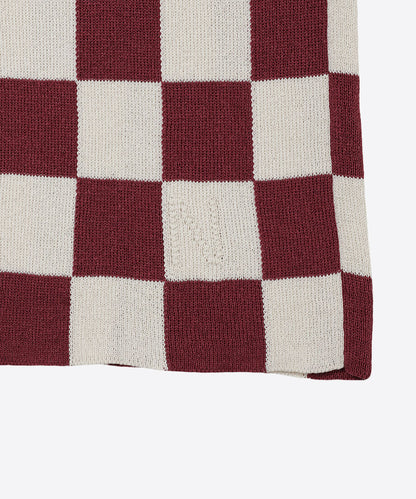 paper mix pattern knit T-shirt  check_5