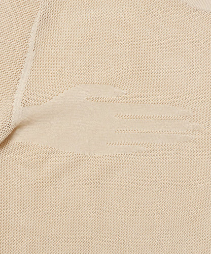hand  pattern mesh KNIT T-shirt_6