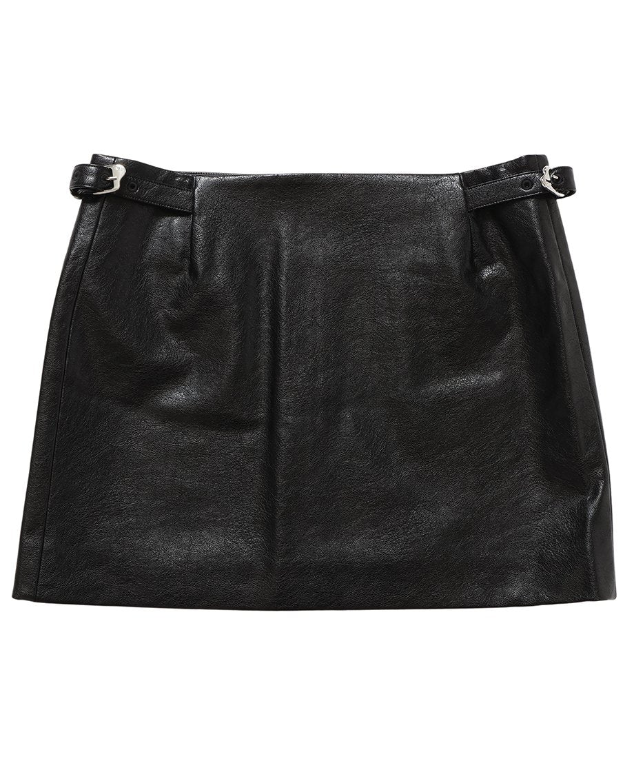 vegan leather mini skirt_3