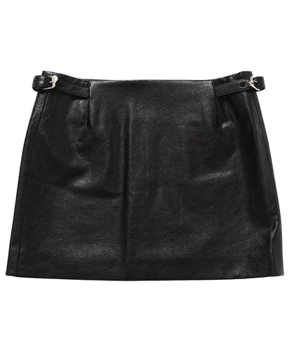 vegan leather mini skirt_3