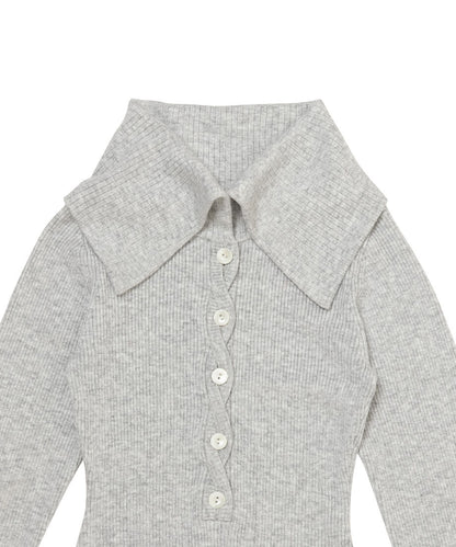 sailor collar rib KNIT bodysuit_9