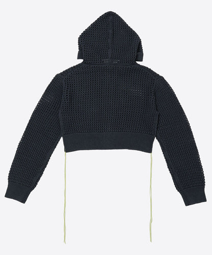 short mesh knit zip foodie_10