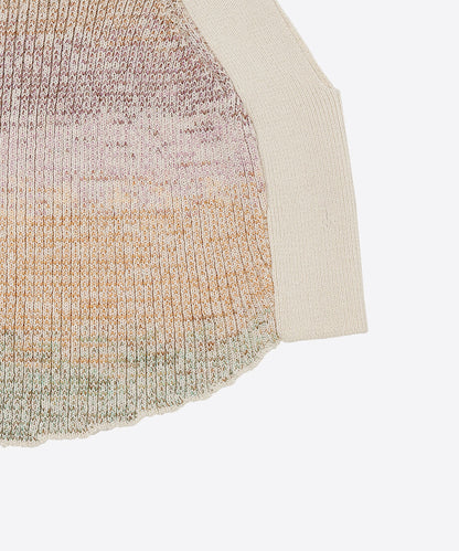 cotton rib short knit tank top_7
