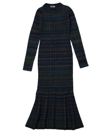 mix color tight long KNIT dress – NKNIT