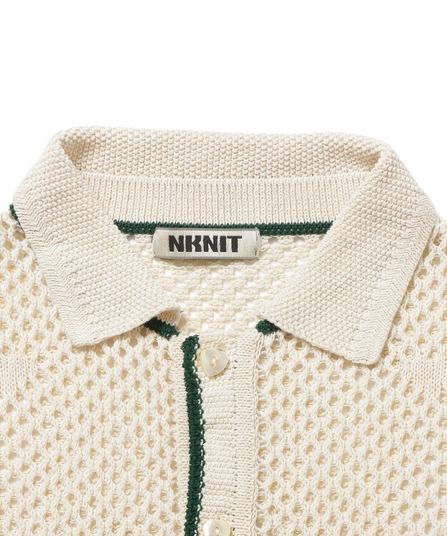 mesh♡ pattern KNIT shirt_9