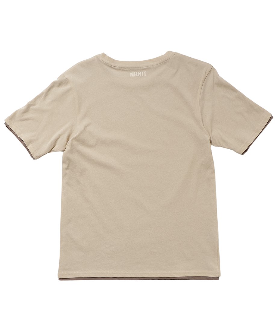 washed cotton T-shirt 2pcs set_3