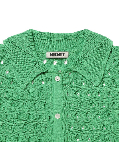 wave pattern KNIT shirt_19