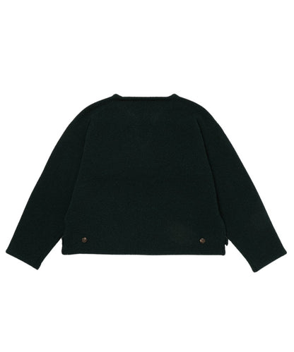 V-neck bouclé KNIT_12
