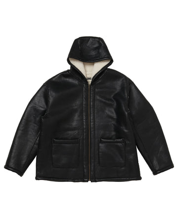vegan mouton hooded zip jacket – NKNIT