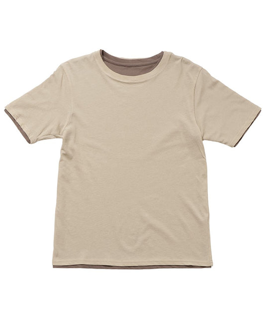 washed cotton T-shirt 2pcs set_2