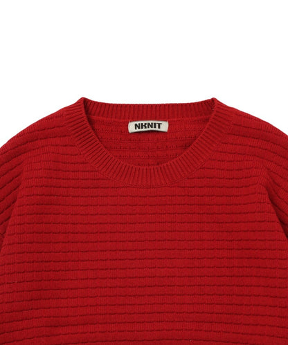 waffle KNIT 2way dress_13