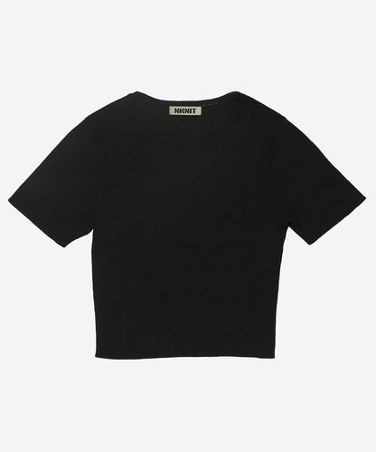paper mix mini knit T-shirt_2