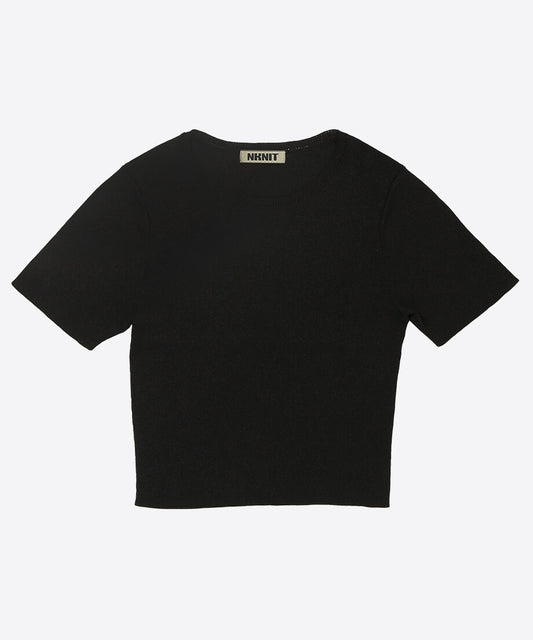 paper mix mini knit T-shirt_2