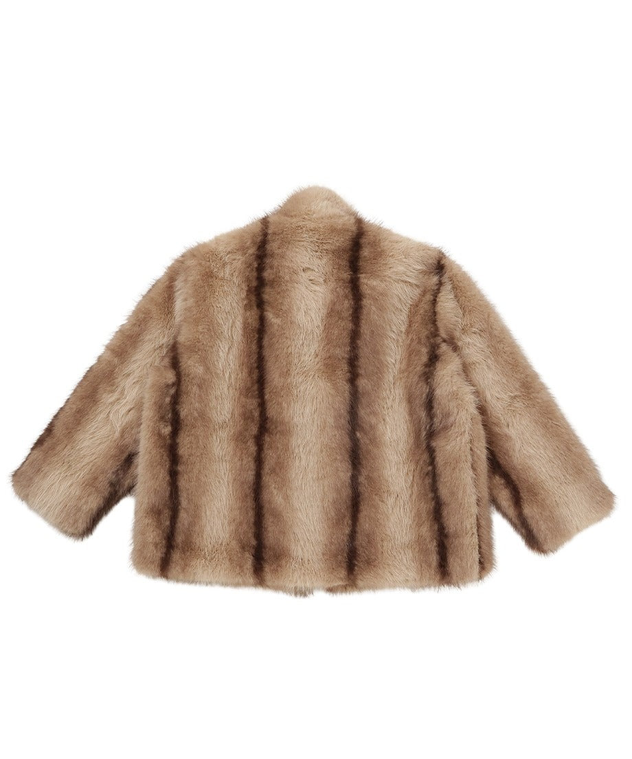 vegan fur big jacket_4