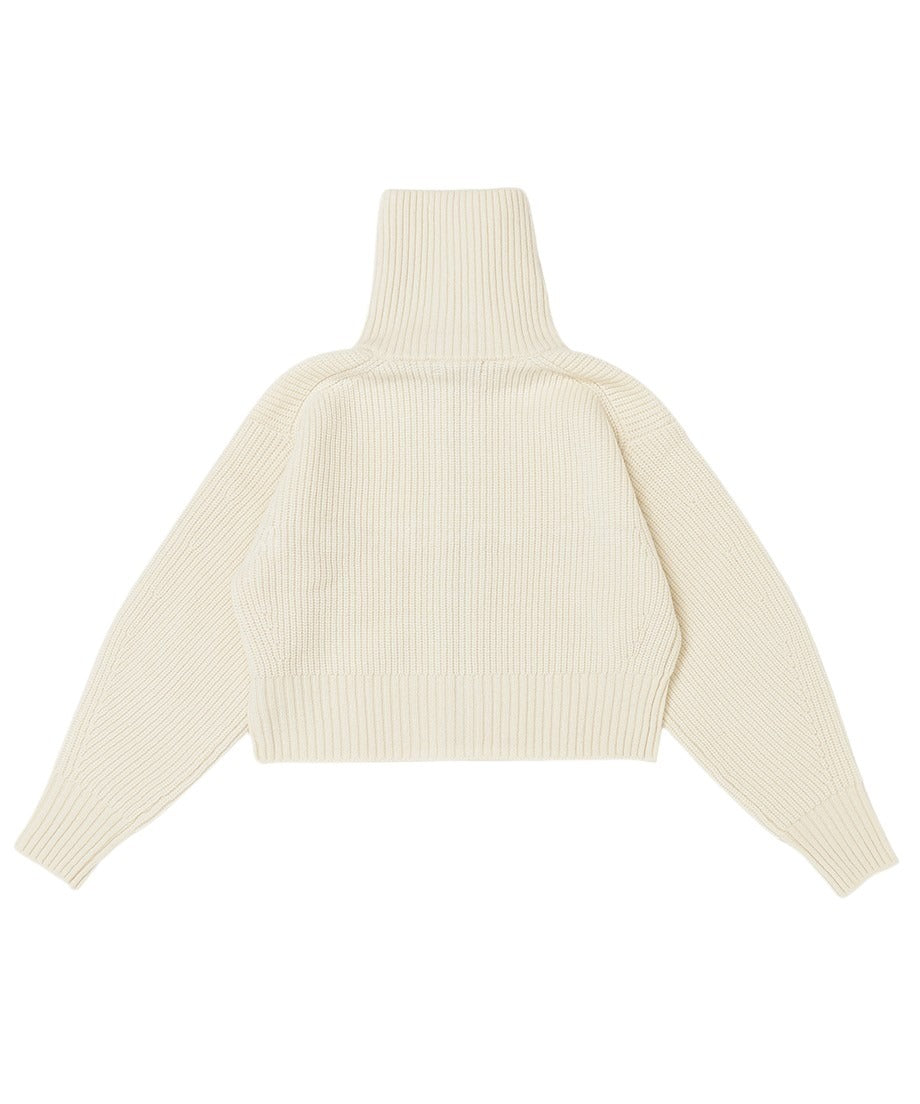 zipper double collar KNIT_9