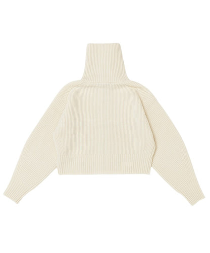 zipper double collar KNIT_9