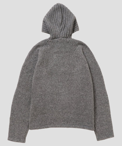 camel mix hooded KNIT_9
