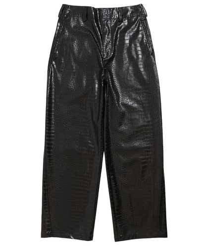 vegan leather wide pants_6