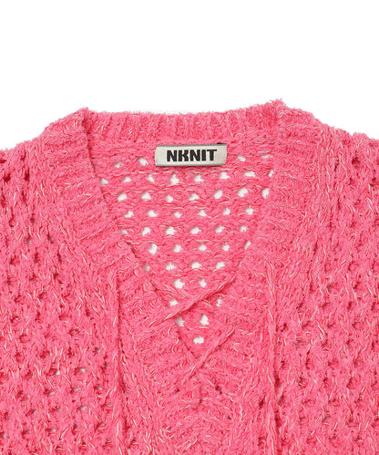 mix color lace up KNIT_15