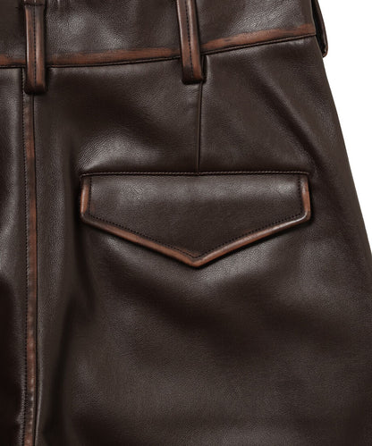 vegan leather high-rise pants_12