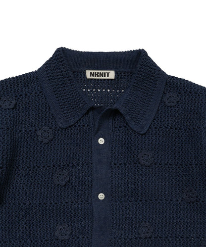 flower motif KNIT  shirt_19