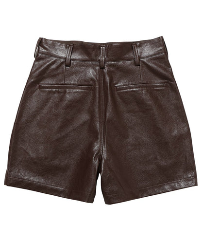 vegan leather short pants_15