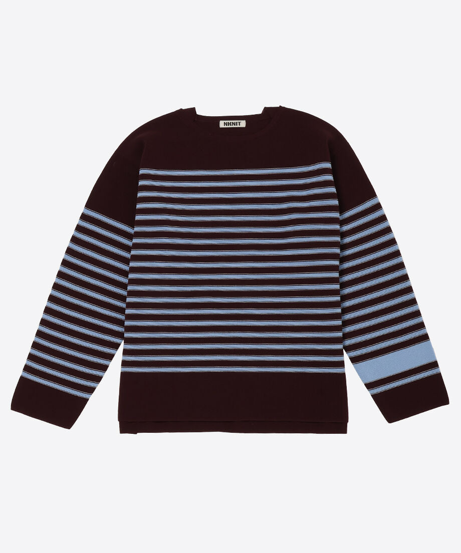 cotton nylon striped knit_2