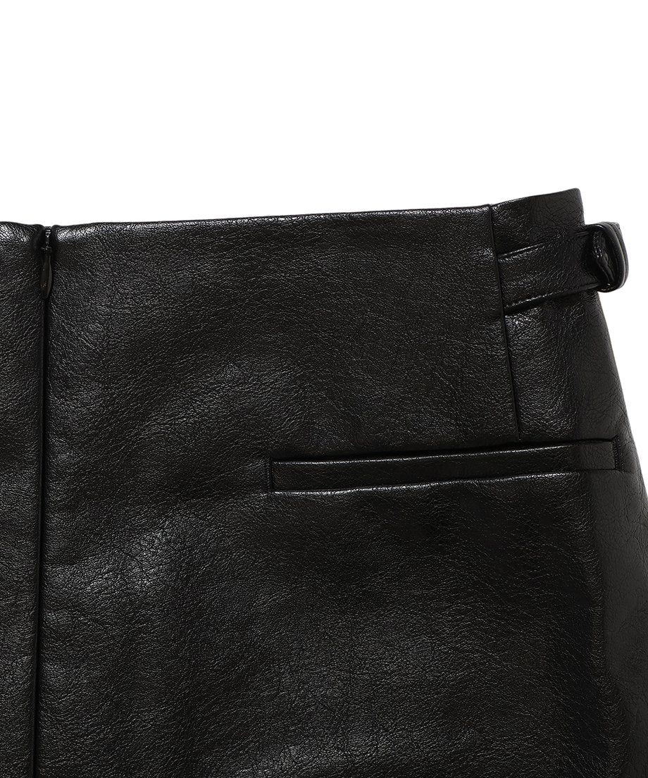 vegan leather mini skirt_9