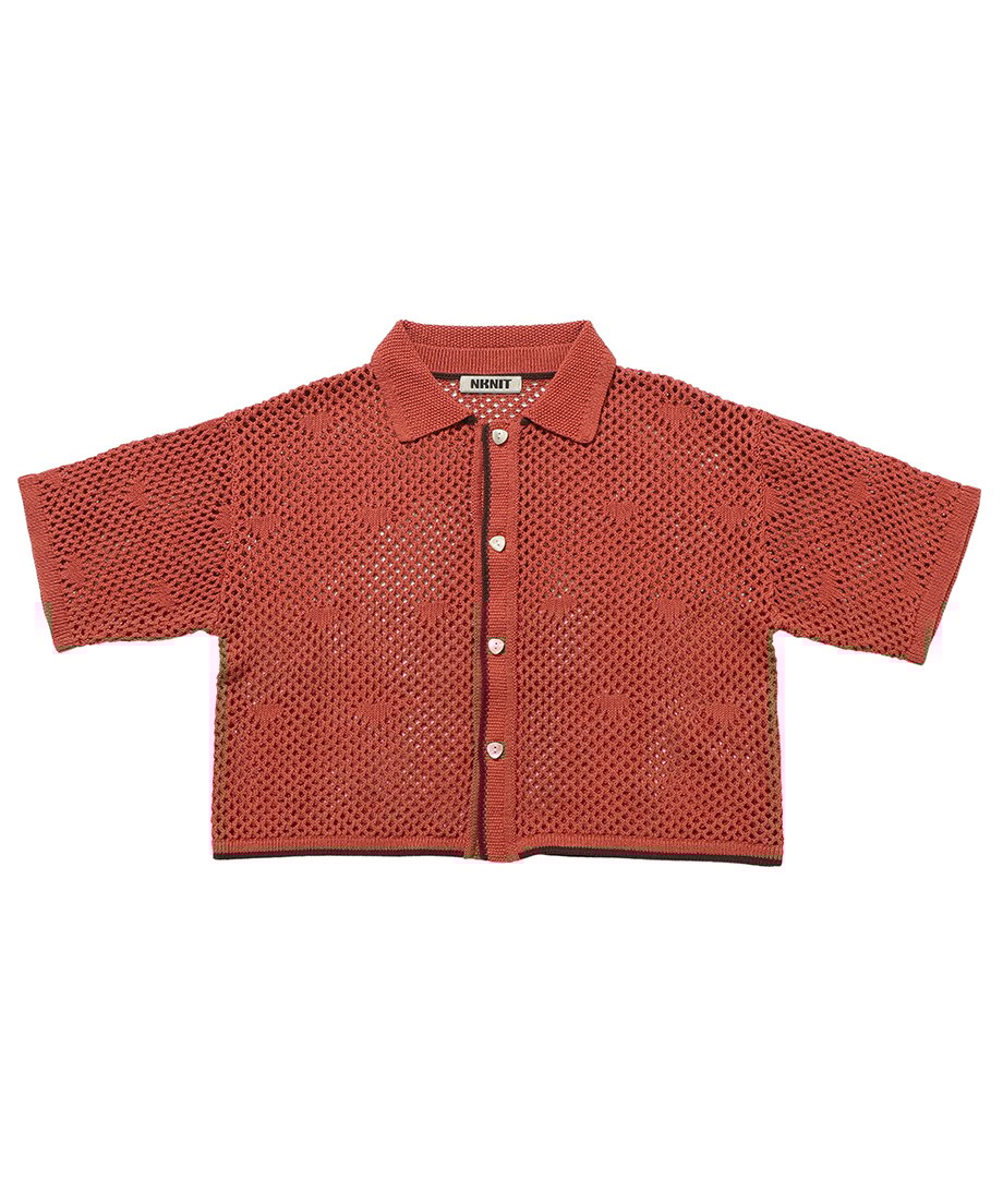 mesh♡ pattern KNIT shirt_6
